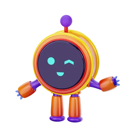 Smart Robot  3D Icon