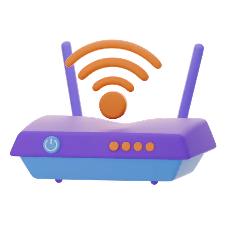 Intelligenter Router  3D Icon