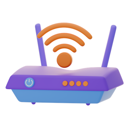 Smart Router  3D Icon