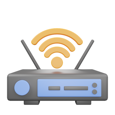 Smart Router  3D Icon