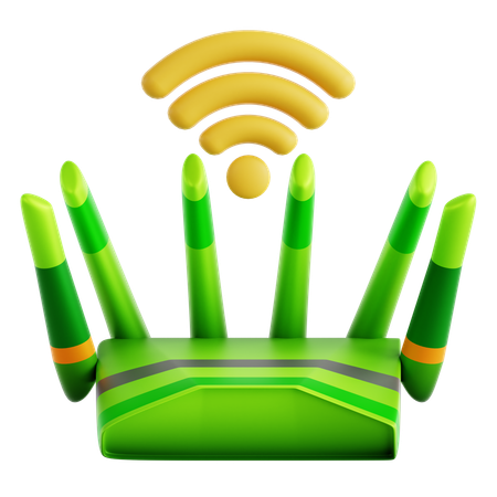 Smart Router  3D Icon