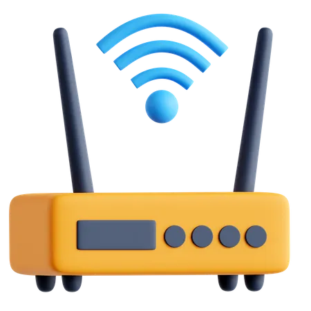 Smart Router  3D Icon