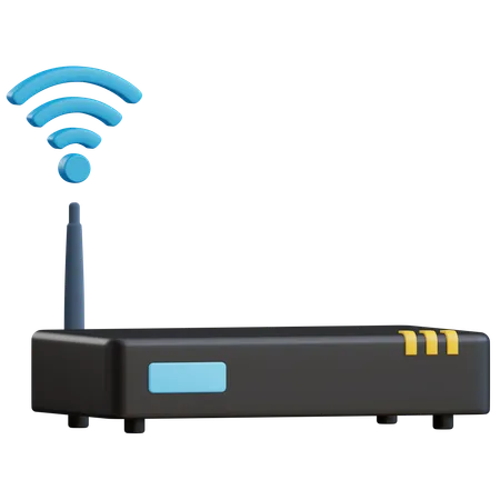 Smart Router  3D Icon