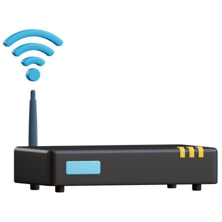 Smart Router  3D Icon