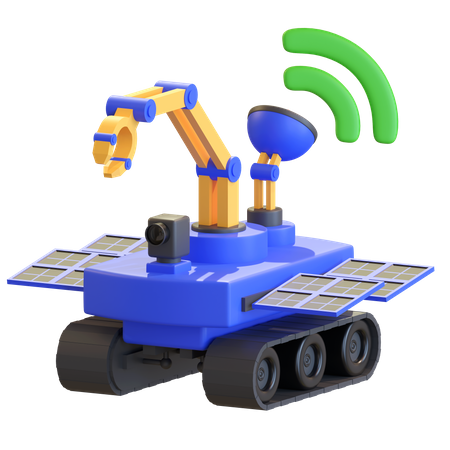 Smart Rover Robot  3D Icon