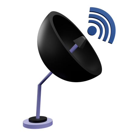 Intelligenter Satellit  3D Icon