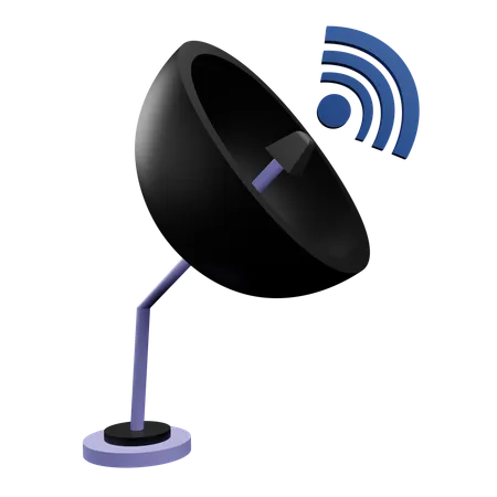 Intelligenter Satellit  3D Icon