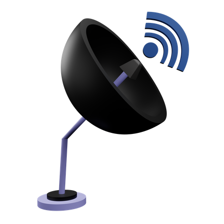 Smart Satellite  3D Icon
