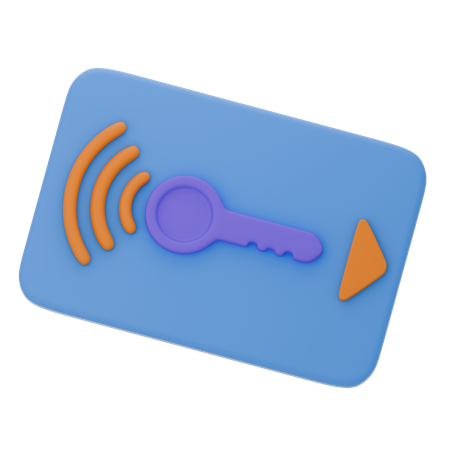 Smart-Key-Karte  3D Icon