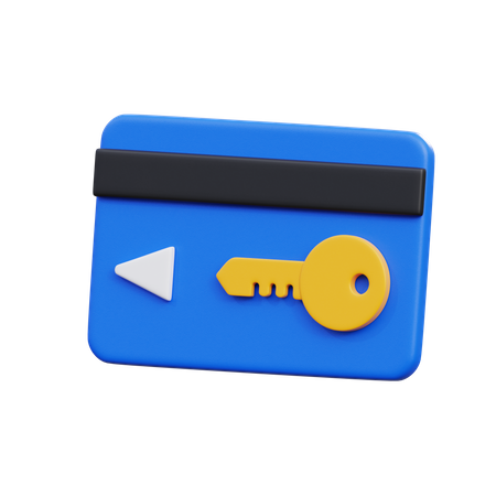 Smart-Key-Karte  3D Icon