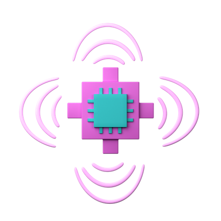 Smart Sensor  3D Icon