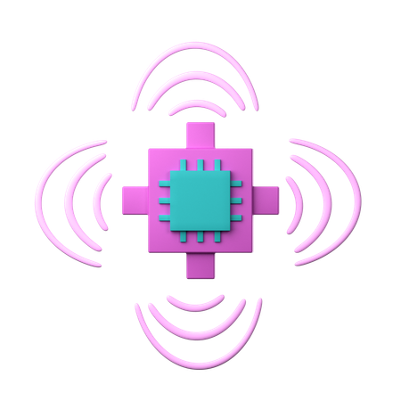 Smart Sensor  3D Icon