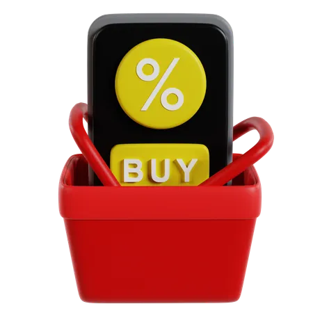Smart Shopping Discounts  3D Icon