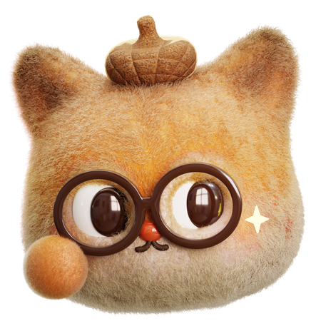 Smart Squirrel  3D Icon