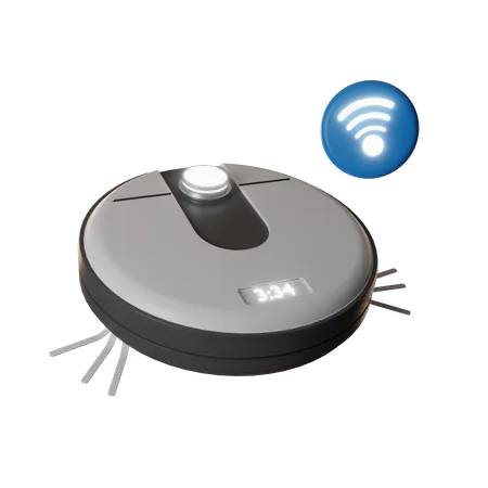 Intelligenter Staubsauger  3D Illustration