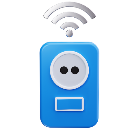 Smart-Steckdose  3D Icon