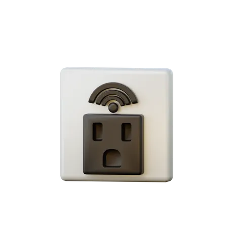 Intelligenter Stecker  3D Illustration