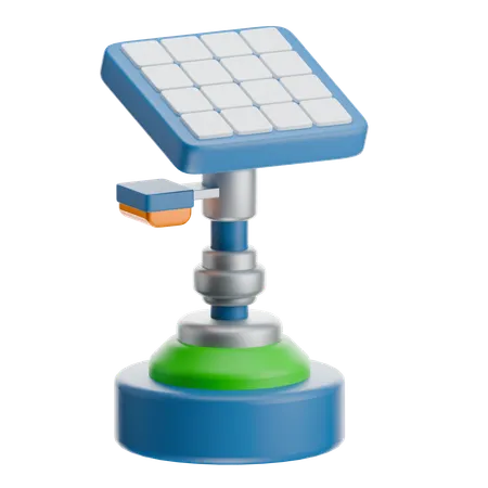Smart Street Lamp  3D Icon
