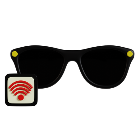 Smart Sunglasses Connectivity  3D Icon