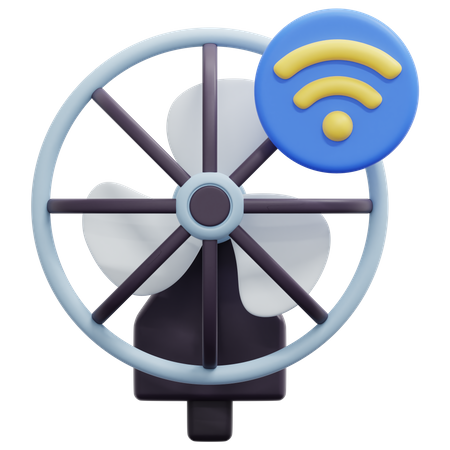 Smart Table Fan  3D Icon