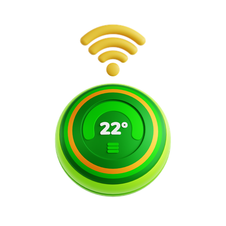 Smart Thermostat  3D Icon