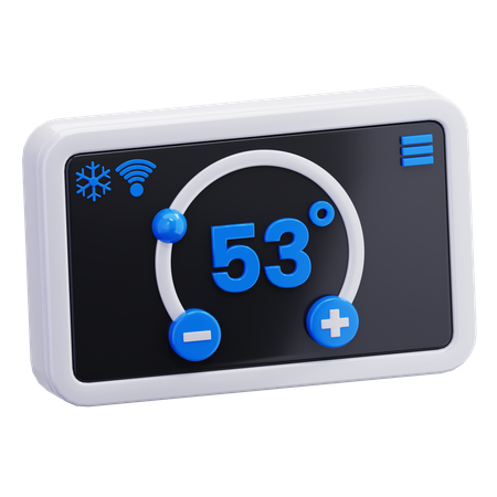 Smart Thermostat  3D Icon