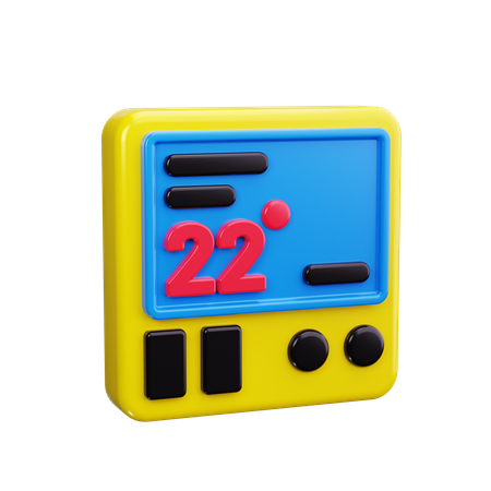 Smart Thermostat  3D Icon