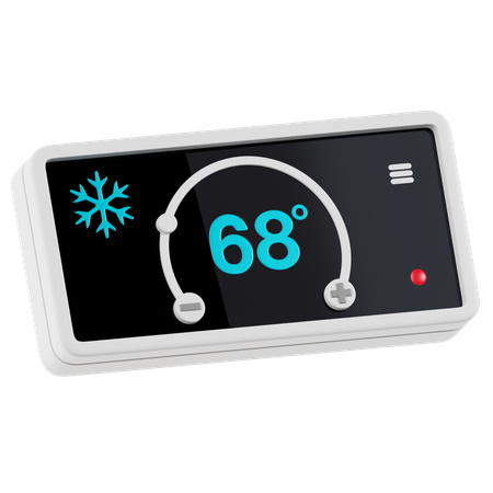 Smart Thermostat  3D Icon