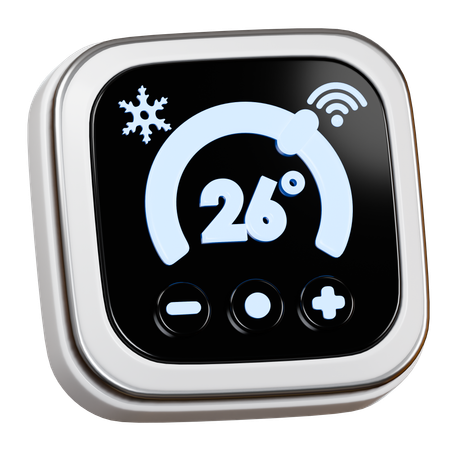 Smart Thermostat  3D Icon