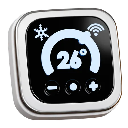 Smart Thermostat  3D Icon