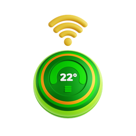 Smart Thermostat  3D Icon