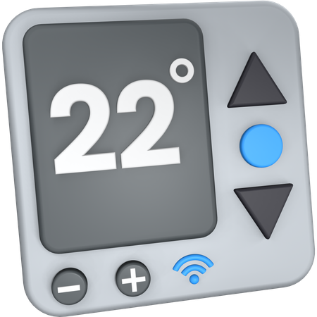 Smart Thermostat  3D Icon
