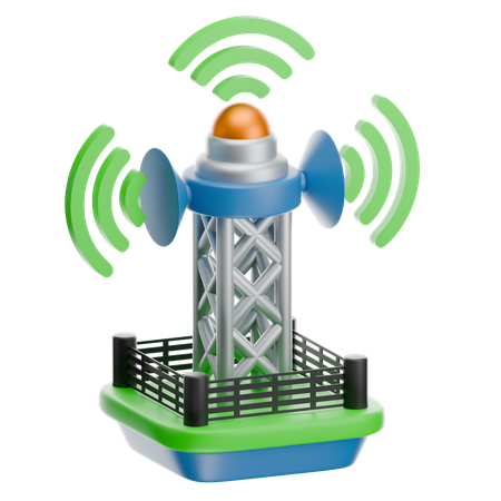 Smart Tower  3D Icon