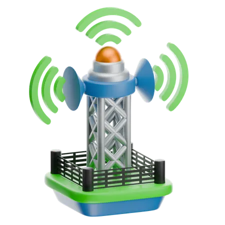 Smart Tower  3D Icon