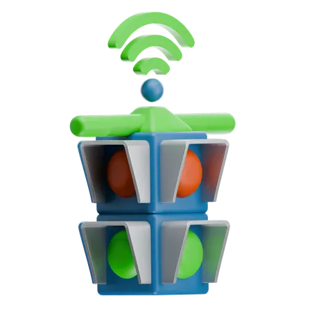 Smart Traffic  3D Icon