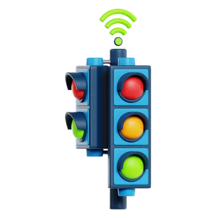 Smart Traffic Light  3D Icon