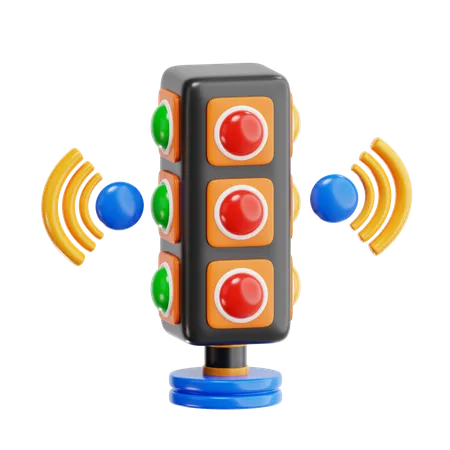 Smart Traffic Light  3D Icon