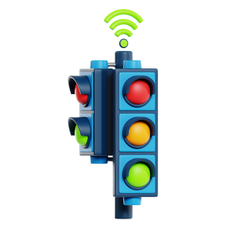 Smart Traffic Light  3D Icon