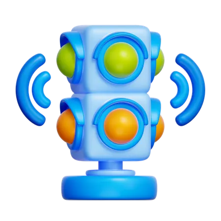Smart Traffic Light  3D Icon