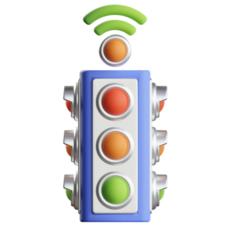 Smart Traffic Light  3D Icon