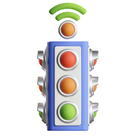 Smart Traffic Light  3D Icon