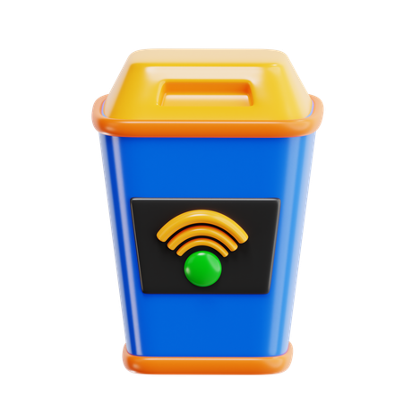 Smart Trash  3D Icon