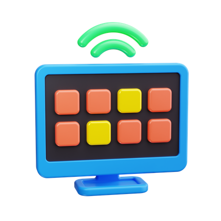 Smart-TV  3D Icon