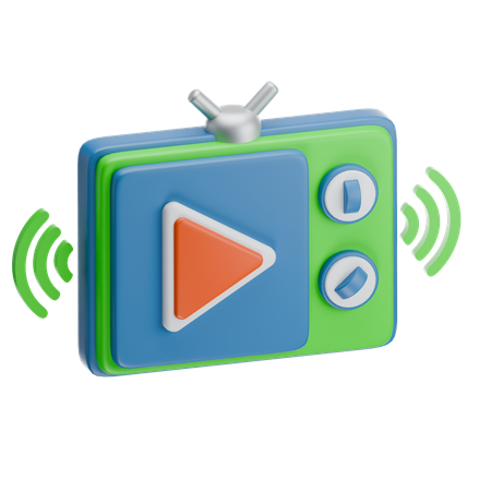 스마트 티비  3D Icon