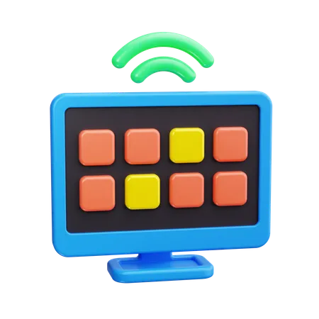 Smart tv  3D Icon