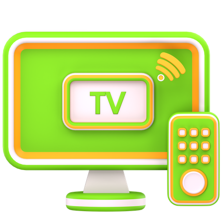 Smart tv  3D Icon
