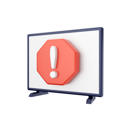 Smart-TV-Berichtssystem  3D Illustration