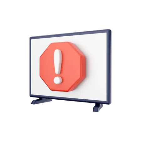 Smart-TV-Berichtssystem  3D Illustration