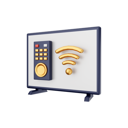 Smart Tv Remote  3D Illustration