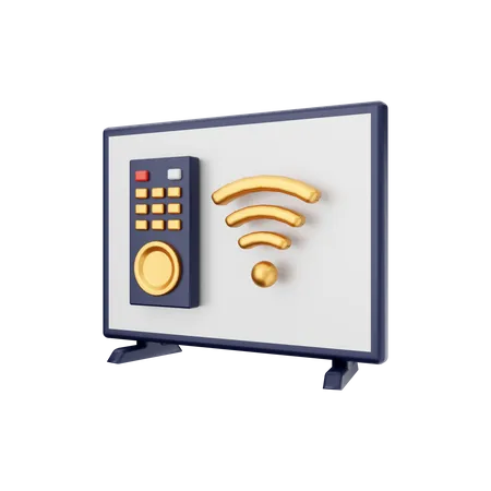 Smart Tv Remote  3D Illustration